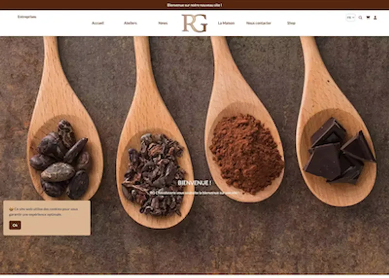 Aperçu du projet RG Chocolaterie