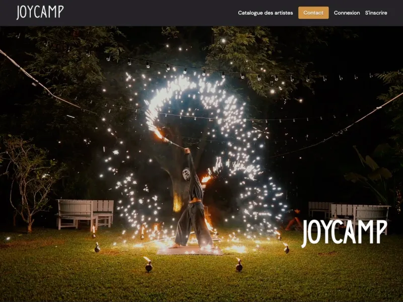 Aperçu du projet Joycamp
